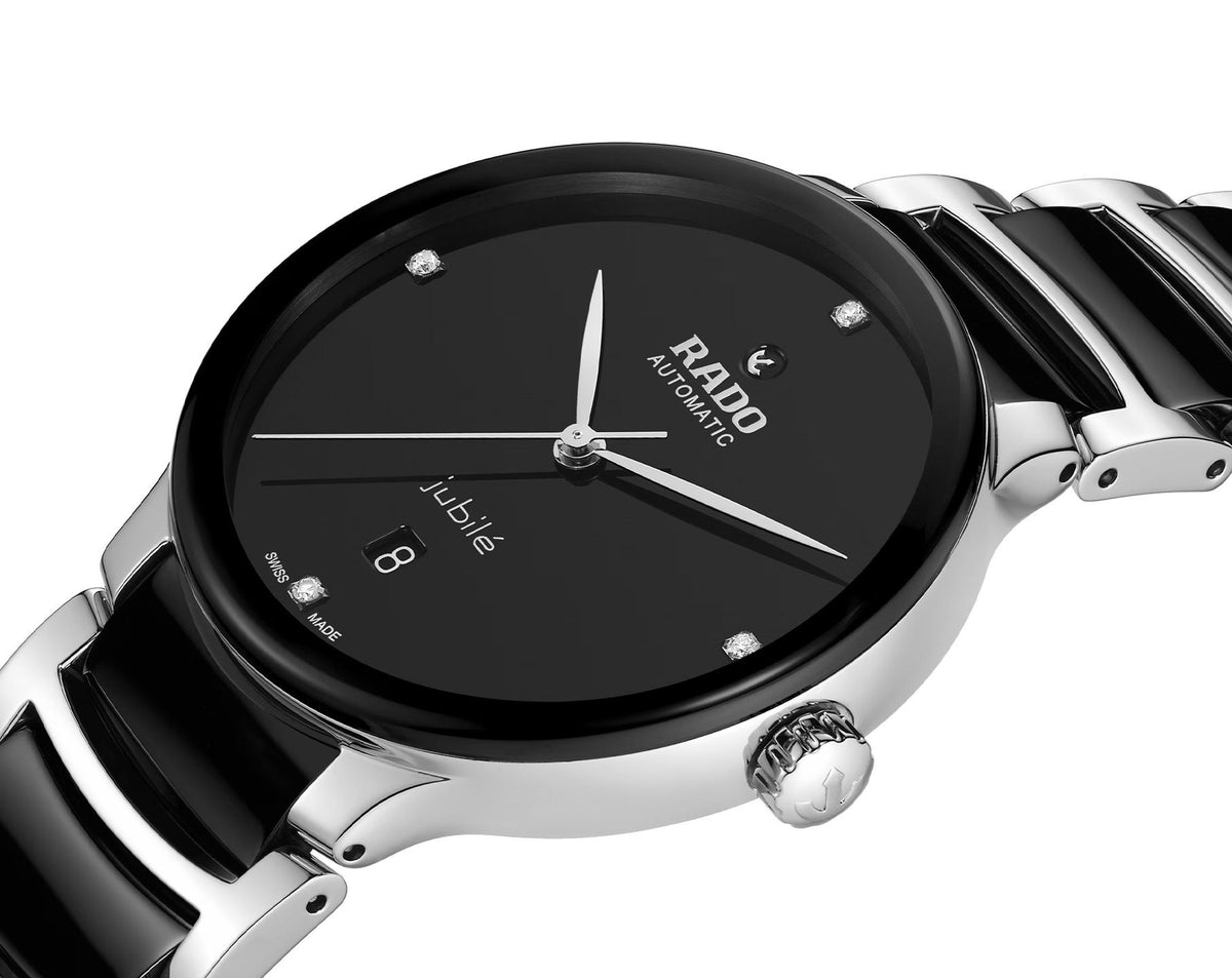 Rado Centrix Automatic Unisex Watches in Round case & Black Dial R30018712