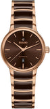 Rado Centrix Automatic Women Watches in Round case & Brown Dial R30019302