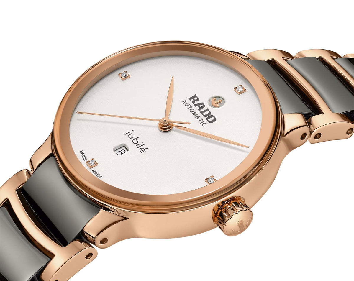 Rado Centrix Automatic Women Watches in Round case & Silver Dial R30019722