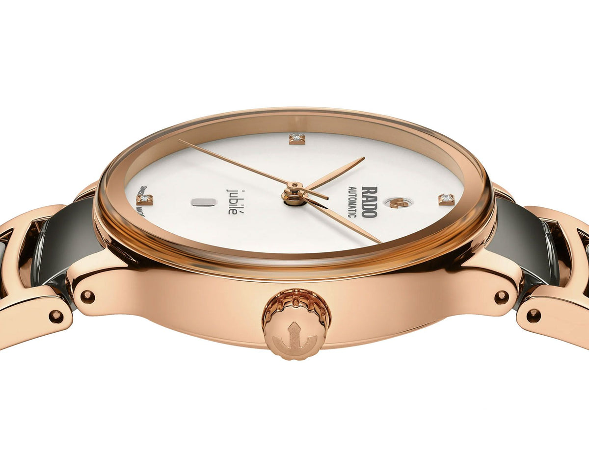 Rado Centrix Automatic Women Watches in Round case & Silver Dial R30019722