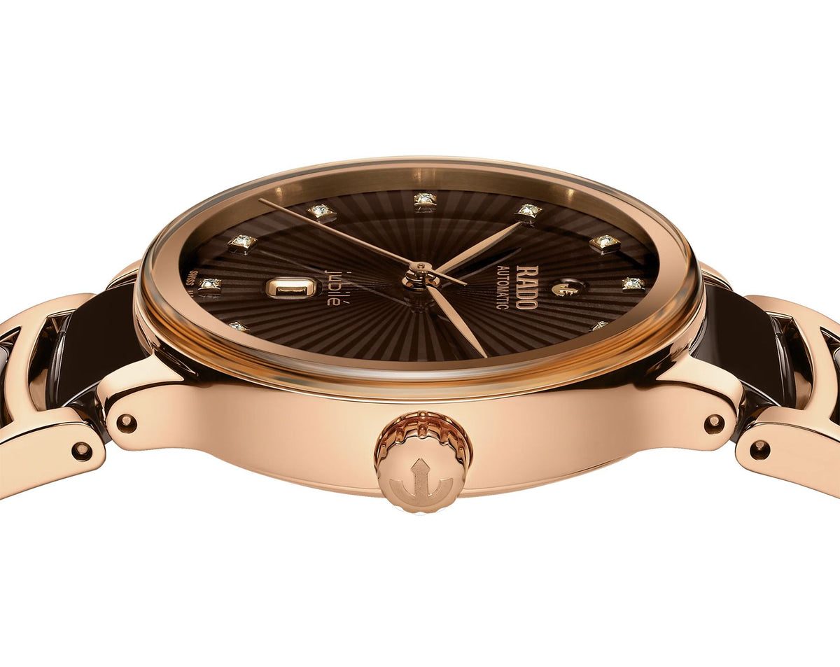 Rado Centrix Automatic Women Watches in Round case & Brown Dial R30019732