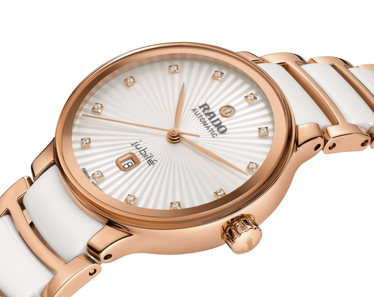 Rado Centrix Automatic Women Watches in Round case & Silver Dial R30019744