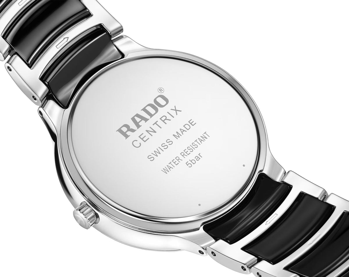 Rado Centrix Quartz Unisex Watches in Round case & Black Dial R30021152