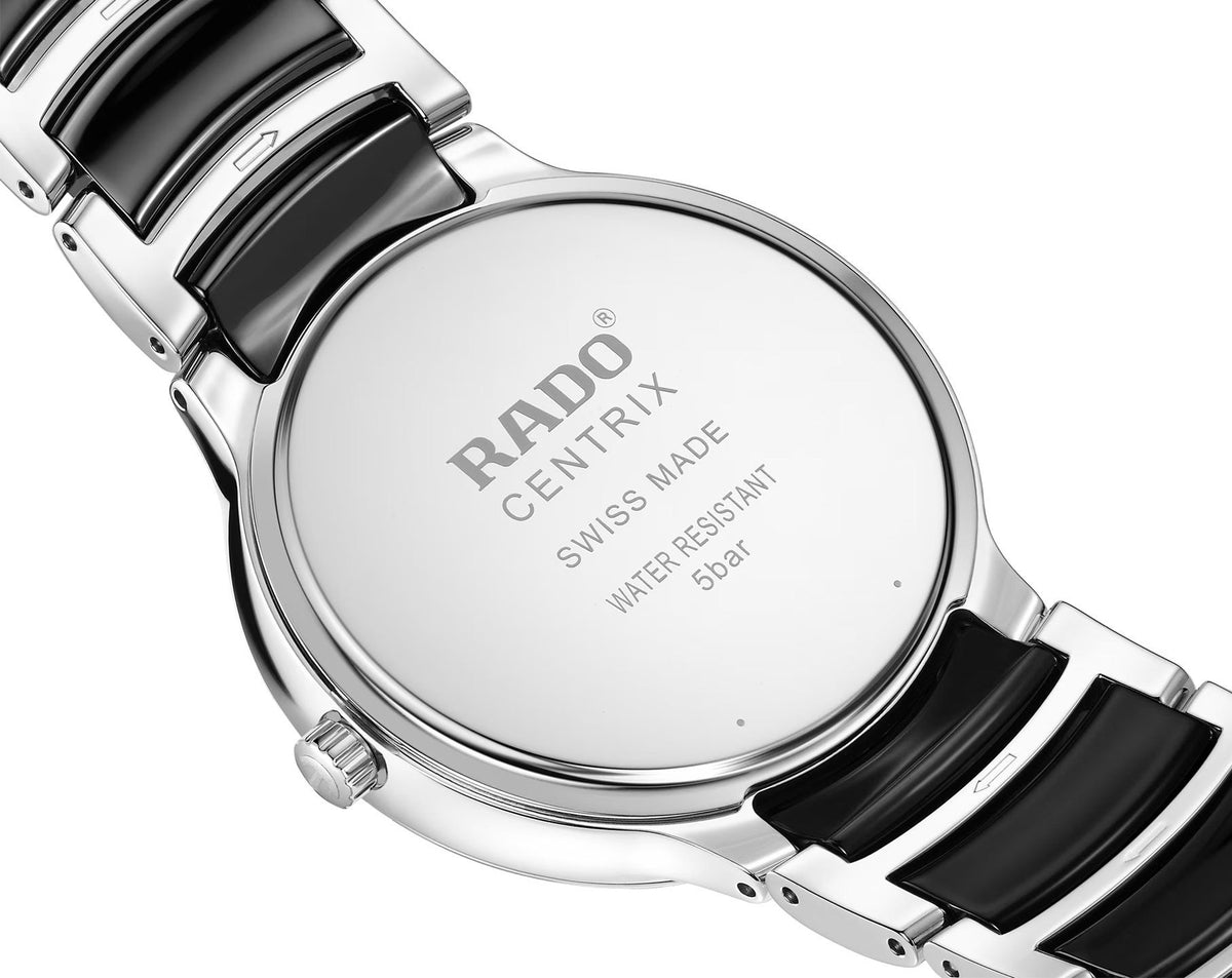 Rado Centrix Quartz Unisex Watches in Round case & Black Dial R30021712
