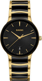 Rado Centrix Quartz Unisex Watches in Round case & Black Dial R30022152