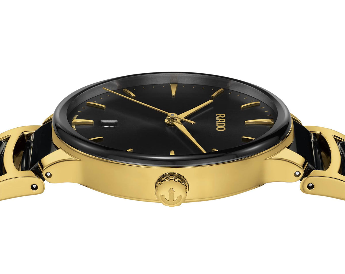 Rado Centrix Quartz Unisex Watches in Round case & Black Dial R30022152