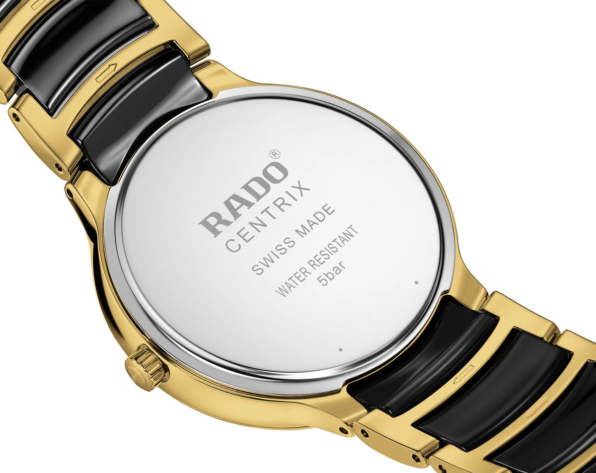 Rado Centrix Quartz Unisex Watches in Round case & Black Dial R30022742