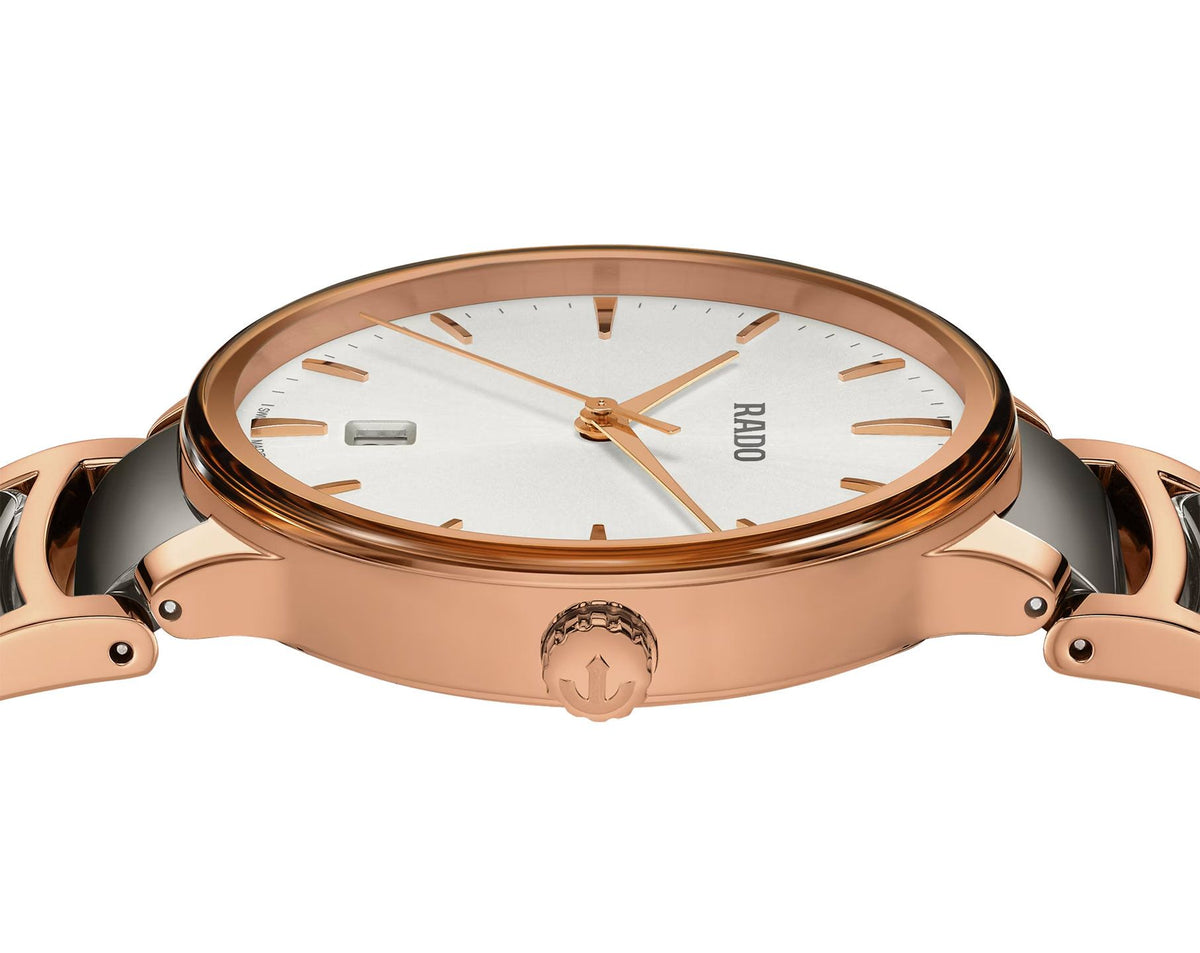 Rado Centrix Quartz Unisex Watches in Round case & White Dial R30023012