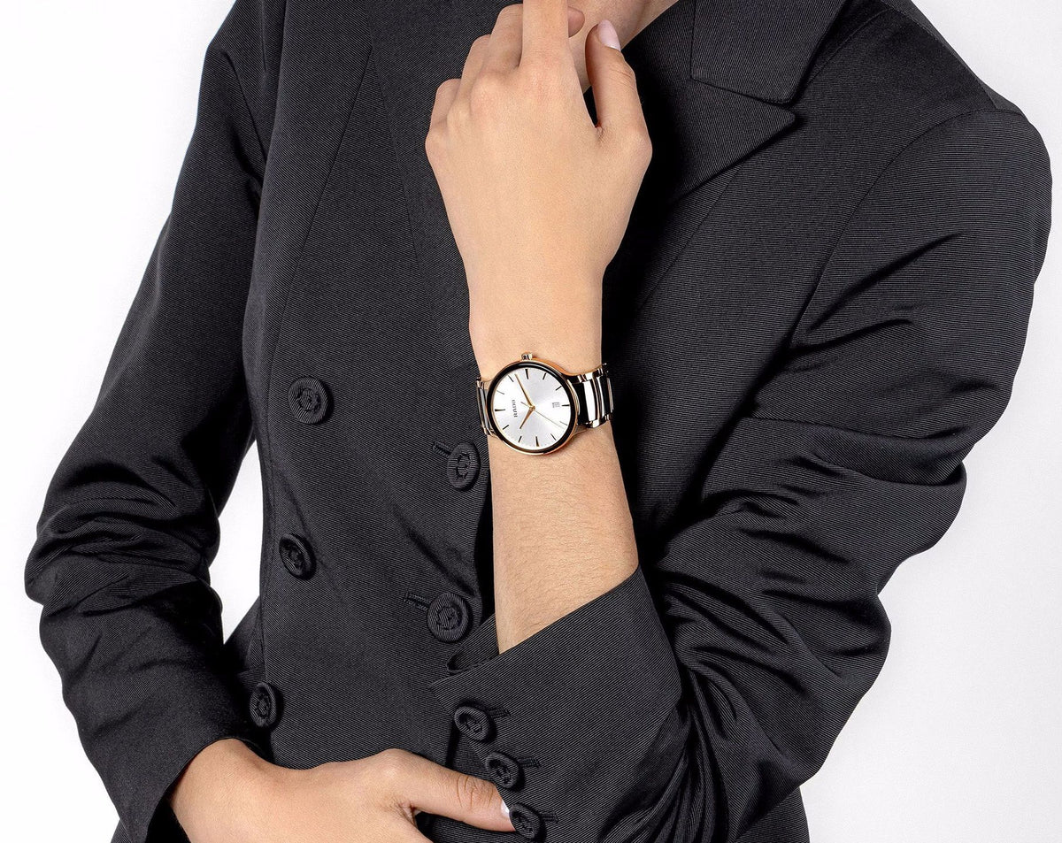 Rado Centrix Quartz Unisex Watches in Round case & White Dial R30023012