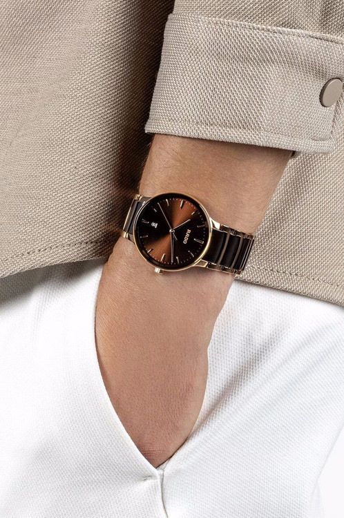 Rado Centrix Quartz Unisex Watches in Round case & Brown Dial R30023302