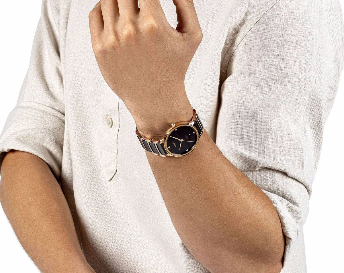 Rado Centrix Quartz Unisex Watches in Round case & Brown Dial R30023712