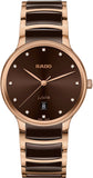 Rado Centrix Quartz Unisex Watches in Round case & Brown Dial R30023732