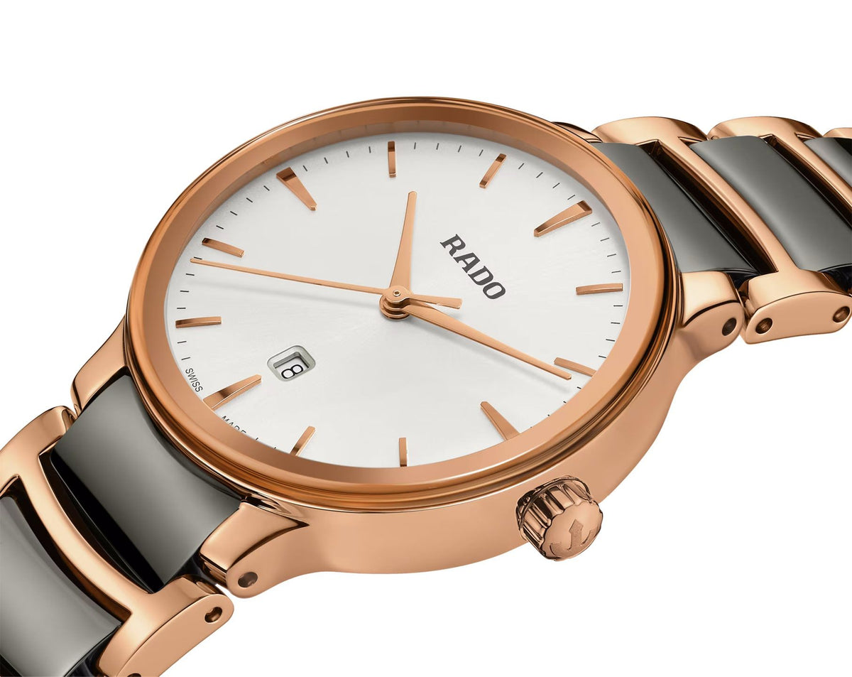 Rado Centrix Quartz Women Watches in Round case & White Dial R30024012