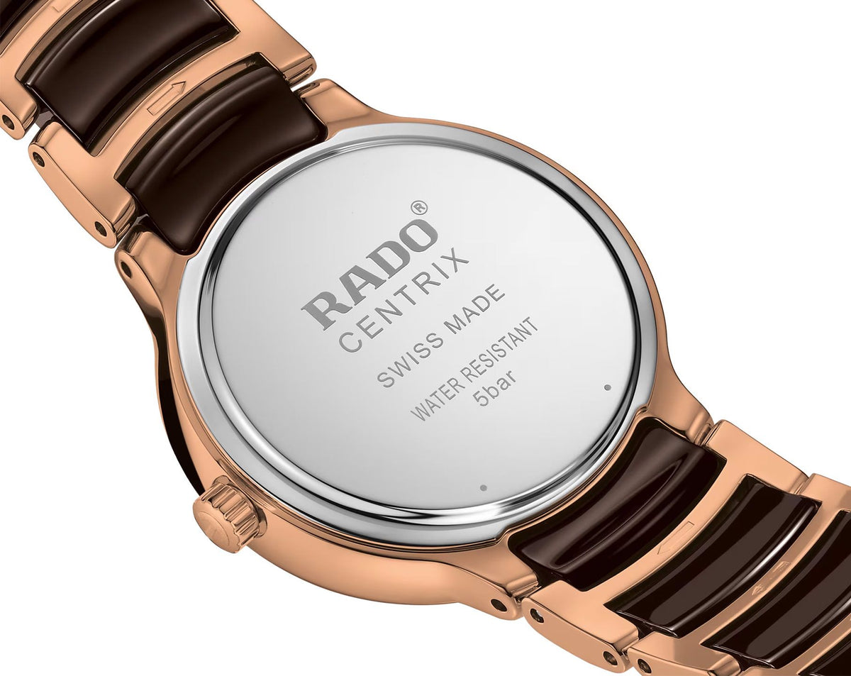 Rado Centrix Quartz Women Watches in Round case & Brown Dial R30024302