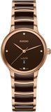 Rado Centrix Quartz Women Watches in Round case & Brown Dial R30024712