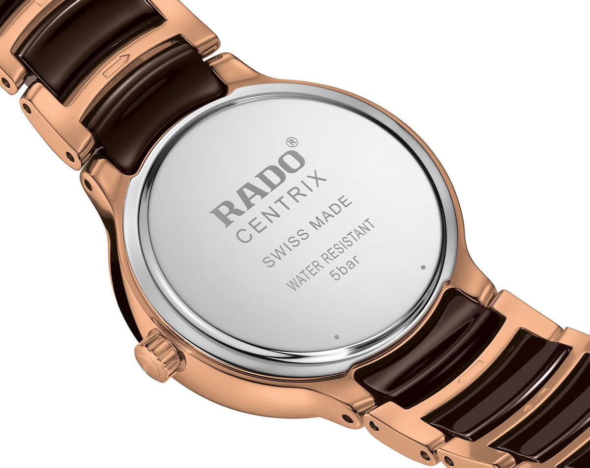 Rado Centrix Quartz Women Watches in Round case & Brown Dial R30024712
