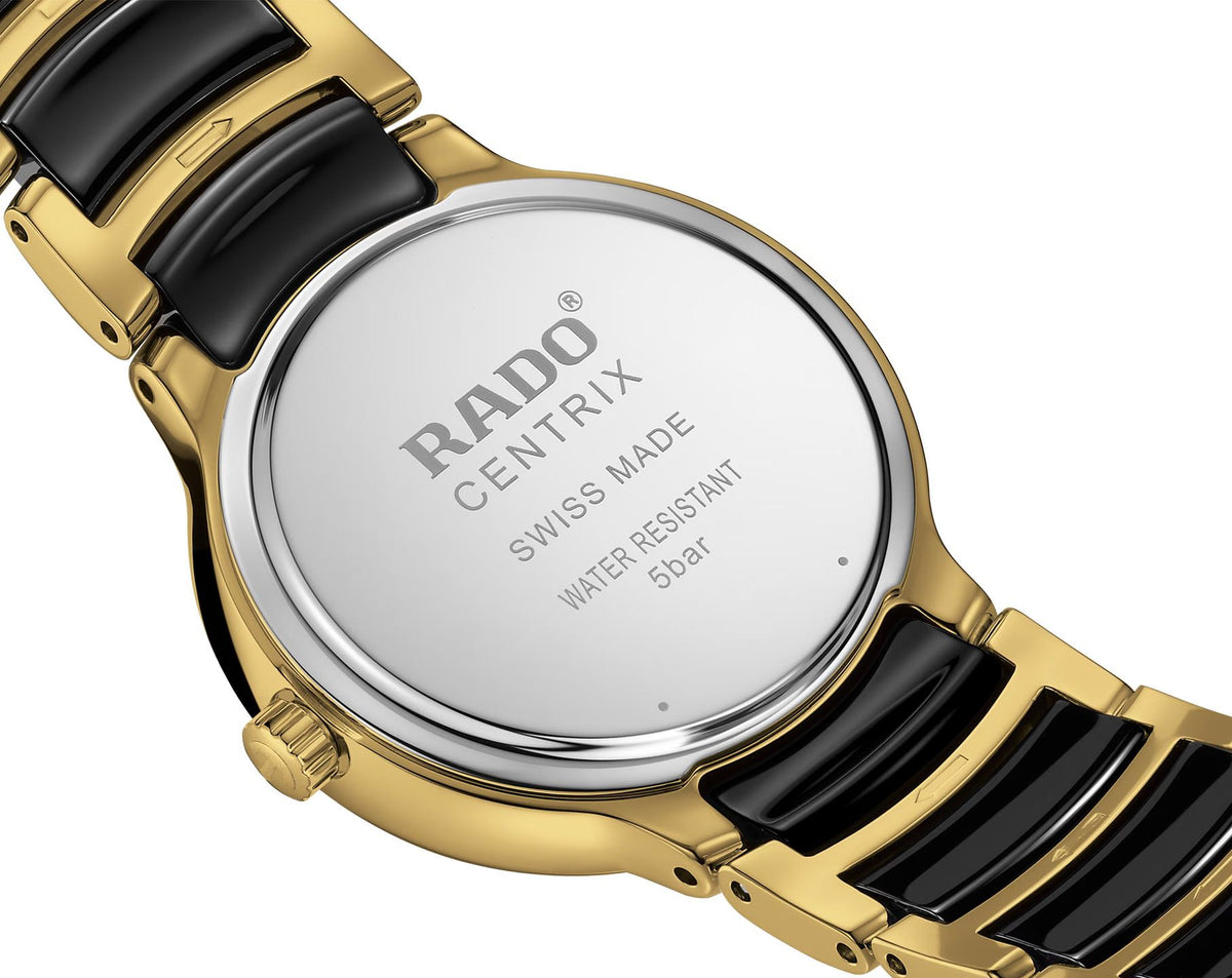 Rado Centrix Quartz Women Watches in Round case & Black Dial R30025712