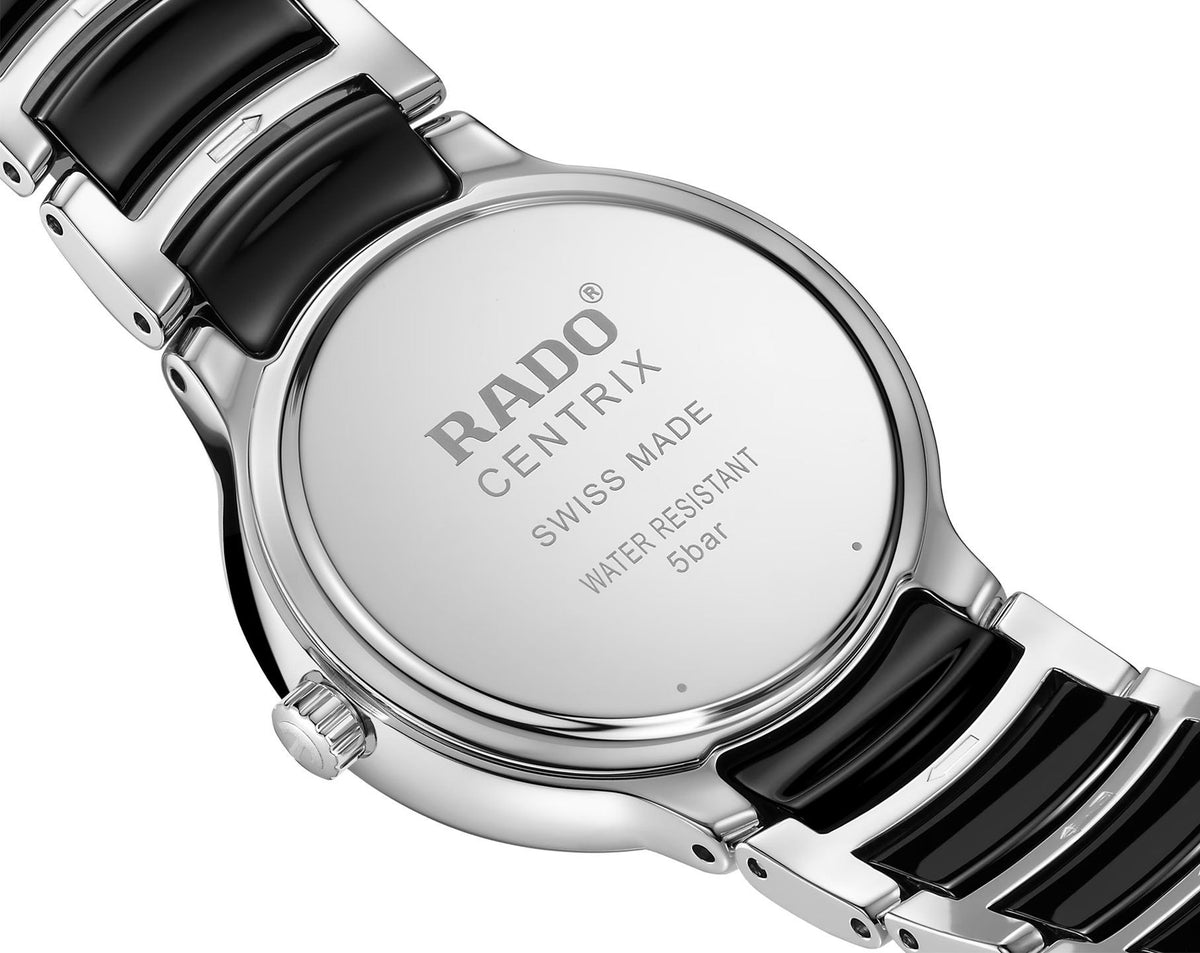 Rado Centrix Quartz Women Watches in Round case & Black Dial R30026712