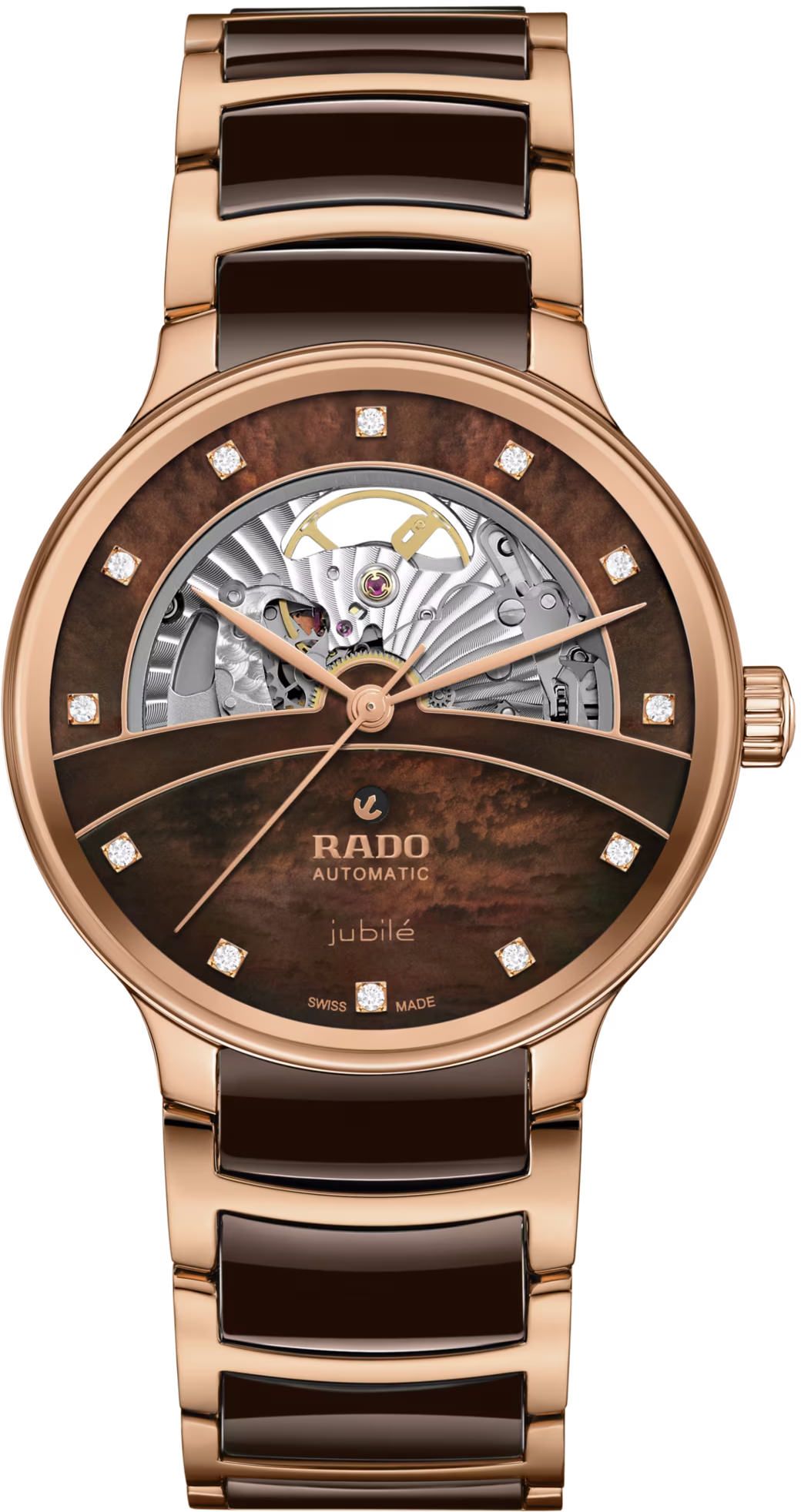 Rado Centrix Automatic Unisex Watches in Round case & Mother-of-Pearl Dial R30028902