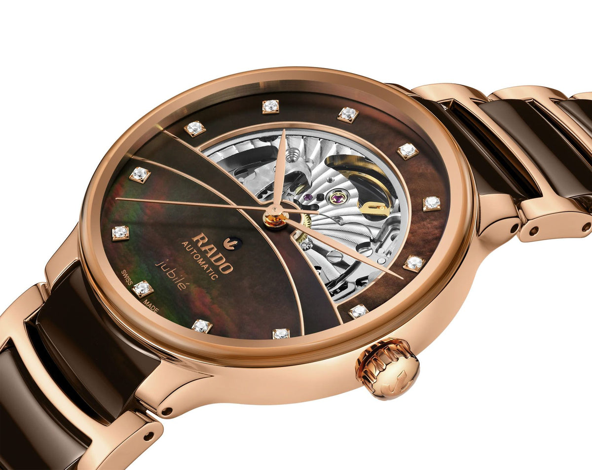 Rado Centrix Automatic Unisex Watches in Round case & Mother-of-Pearl Dial R30028902