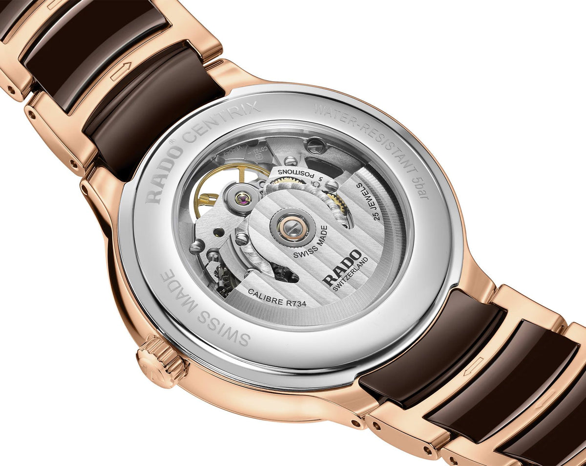 Rado Centrix Automatic Unisex Watches in Round case & Mother-of-Pearl Dial R30028902