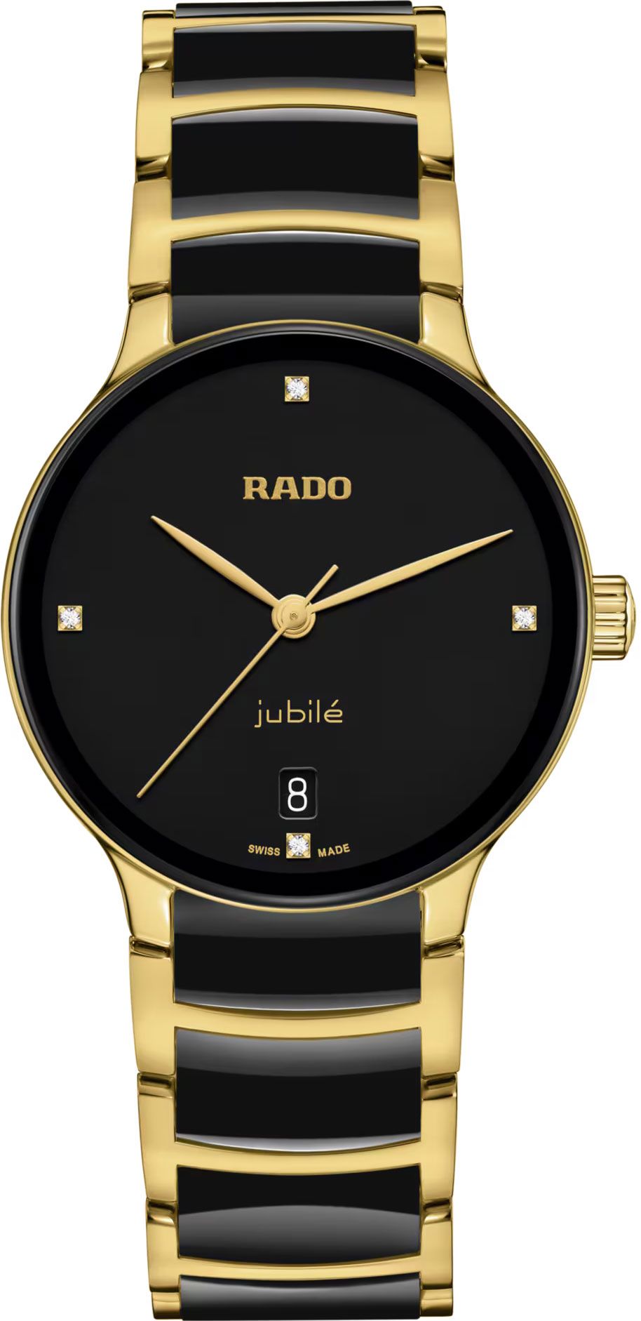 Rado Centrix Quartz Women Watches in Round case & Black Dial R30039712