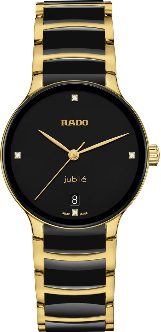 Rado Centrix Quartz Women Watches in Round case & Black Dial R30039712