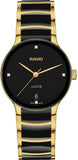 Rado Centrix Quartz Women Watches in Round case & Black Dial R30039712
