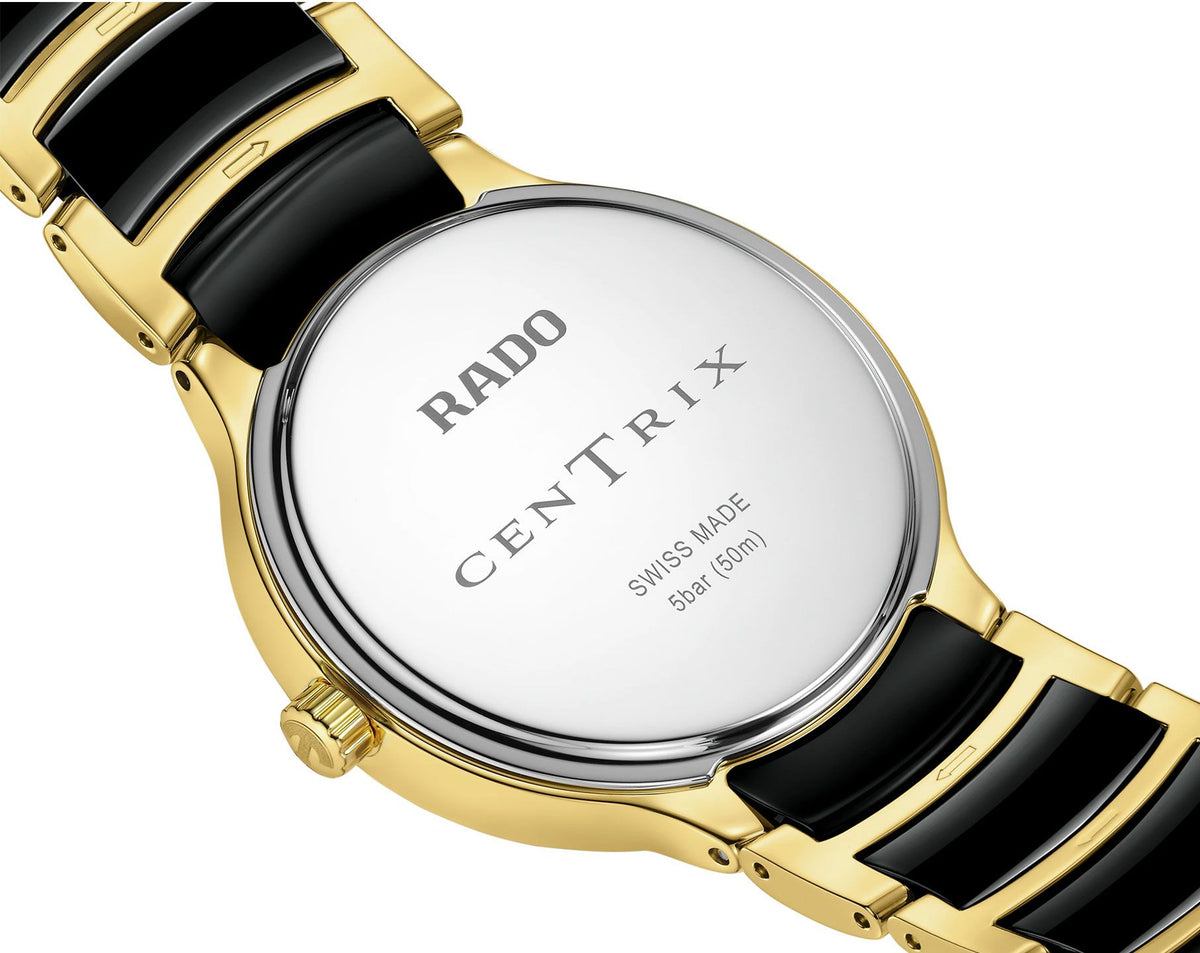 Rado Centrix Quartz Women Watches in Round case & Black Dial R30039712