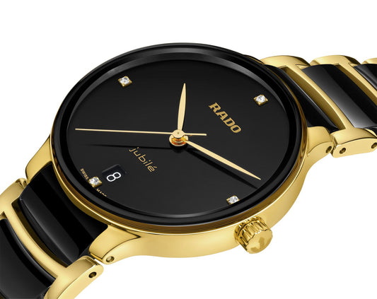 Rado Centrix Quartz Women Watches in Round case & Black Dial R30039712