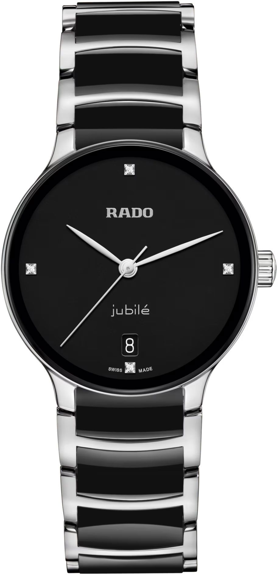 Rado Centrix Quartz Women Watches in Round case & Black Dial R30040712