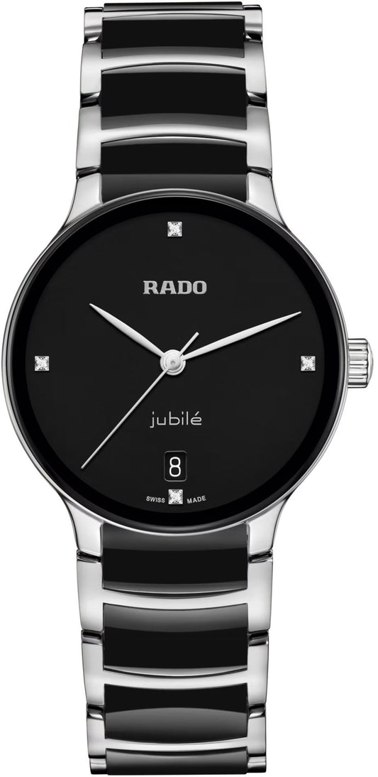 Rado Centrix Quartz Women Watches in Round case & Black Dial R30040712
