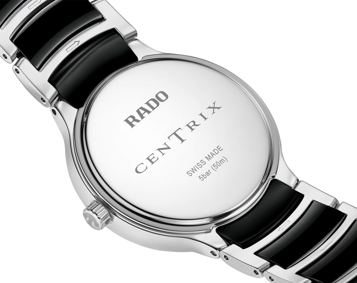 Rado Centrix Quartz Women Watches in Round case & Black Dial R30040712