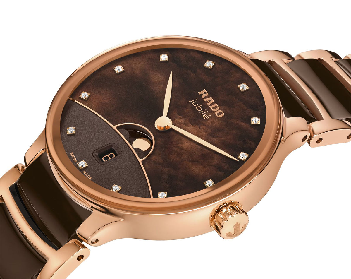 Rado Centrix Quartz Women Watches in Round case & Mother-of-Pearl Dial R30232902