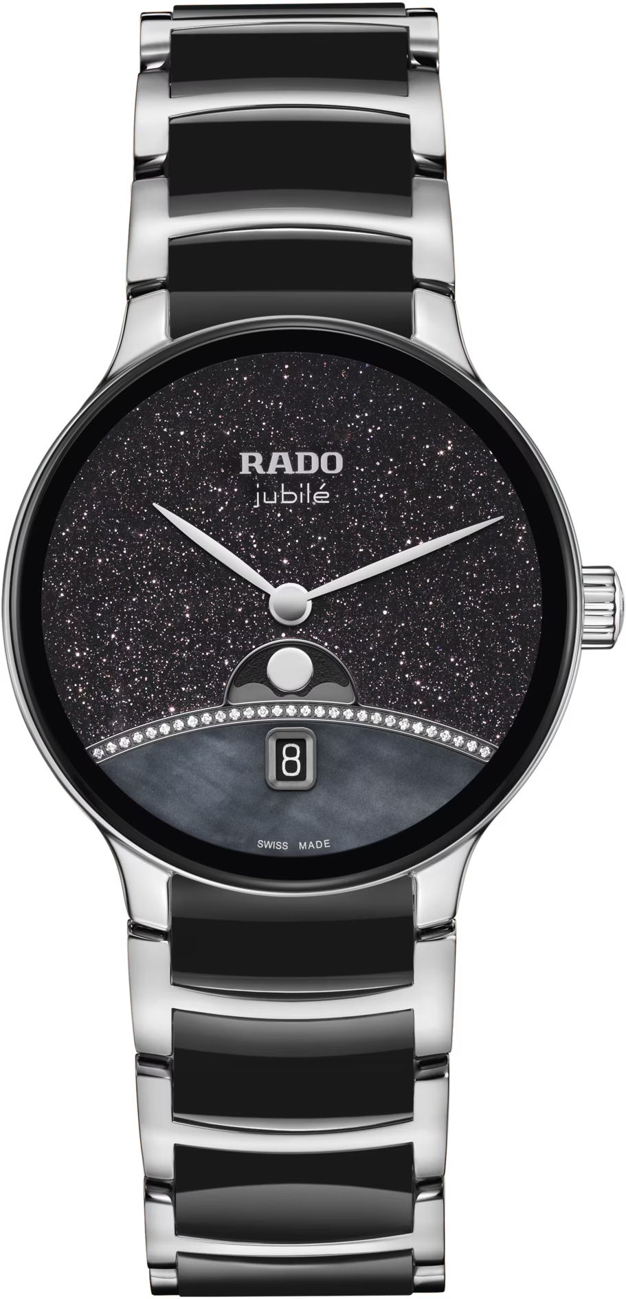 Rado Centrix Quartz Women Watches in Round case & Black Dial R30234762