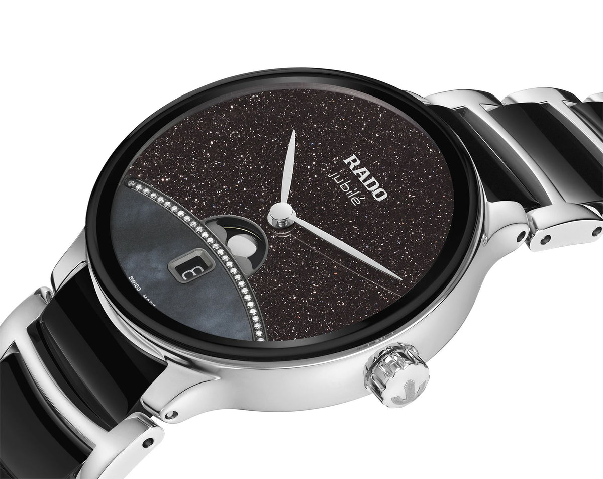 Rado Centrix Quartz Women Watches in Round case & Black Dial R30234762