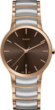 Rado Centrix Quartz Unisex Watches in Round case & Brown Dial R30554303