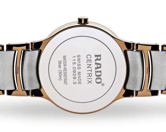 Rado Centrix Quartz Unisex Watches in Round case & Brown Dial R30554723