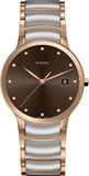 Rado Centrix Quartz Unisex Watches in Round case & Brown Dial R30554723