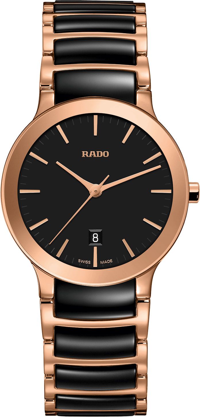 Rado Centrix Quartz Women Watches in Round case & Black Dial R30555172