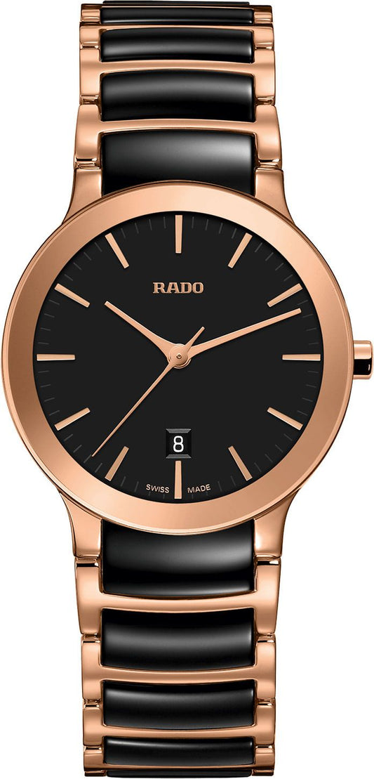 Rado Centrix Quartz Women Watches in Round case & Black Dial R30555172