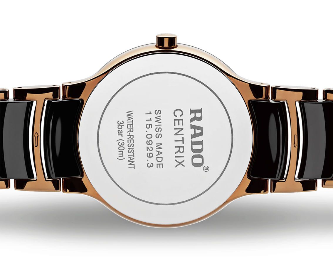 Rado Centrix Quartz Women Watches in Round case & Black Dial R30555172