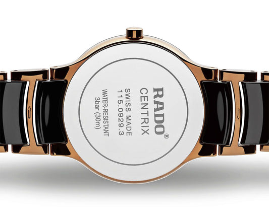 Rado Centrix Quartz Women Watches in Round case & Black Dial R30555172