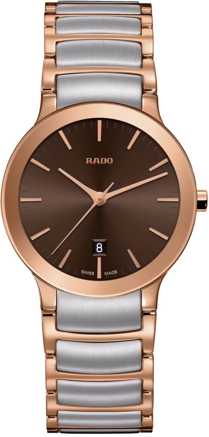 Rado Centrix Quartz Women Watches in Round case & Brown Dial R30555303