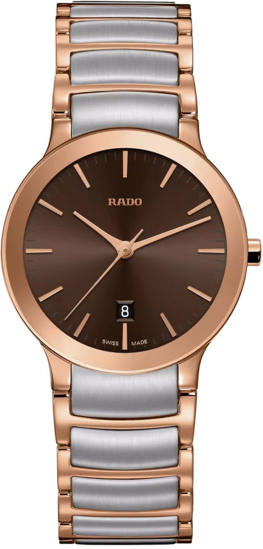 Rado Centrix Quartz Women Watches in Round case & Brown Dial R30555303