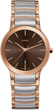 Rado Centrix Quartz Women Watches in Round case & Brown Dial R30555303