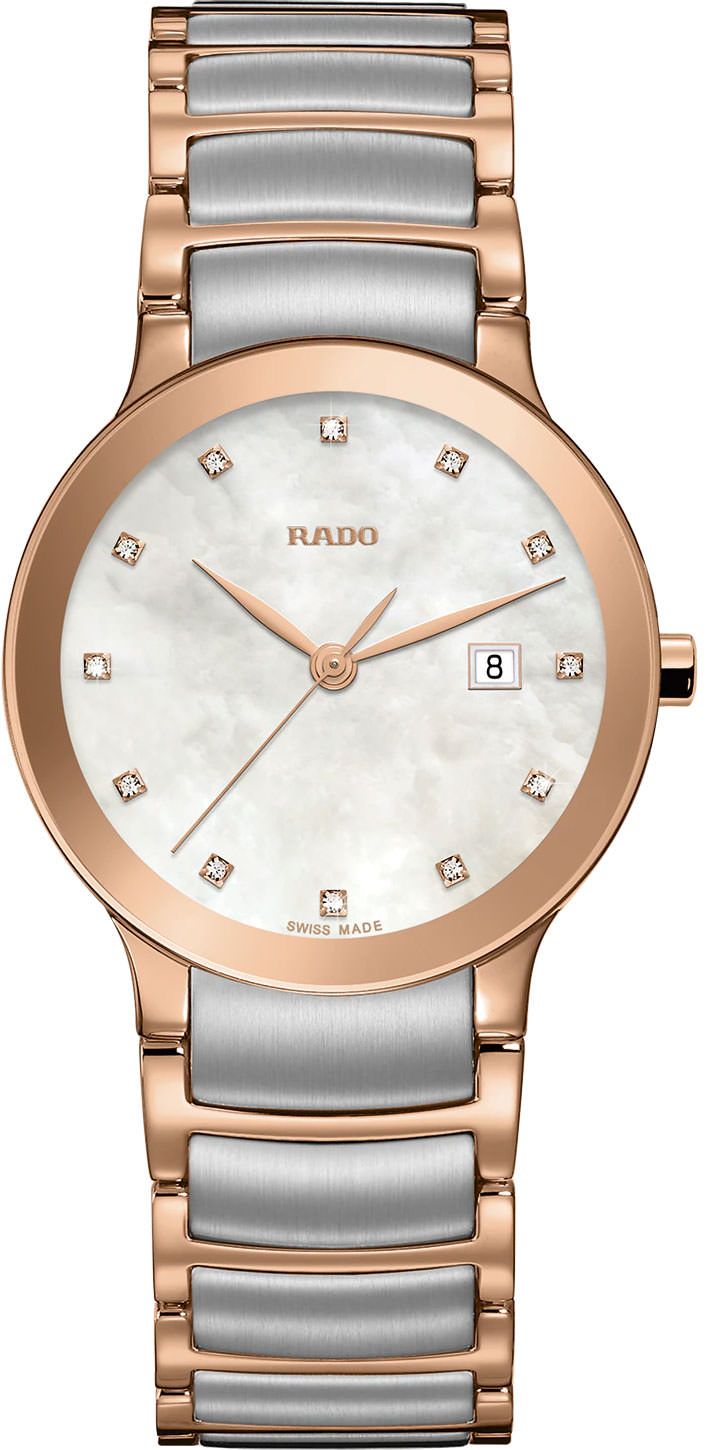 Rado Centrix Quartz Women Watches in Round case & Mother-of-Pearl Dial R30555902