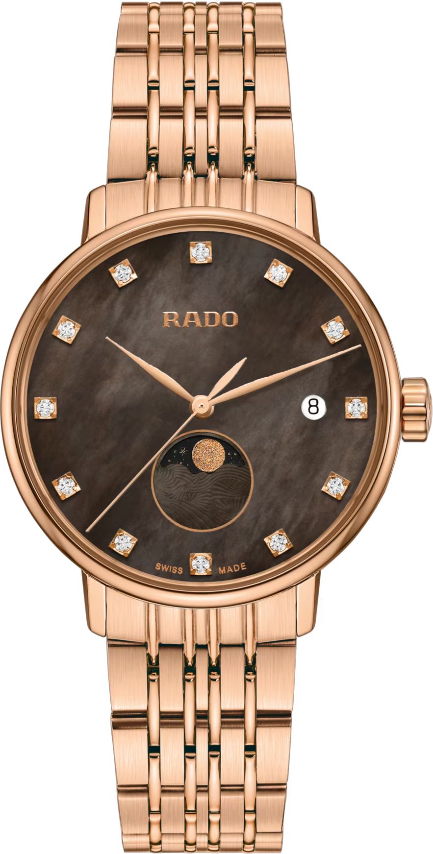 Rado Coupole Quartz Women Watches in Round case & Mother-of-Pearl Dial R22885903