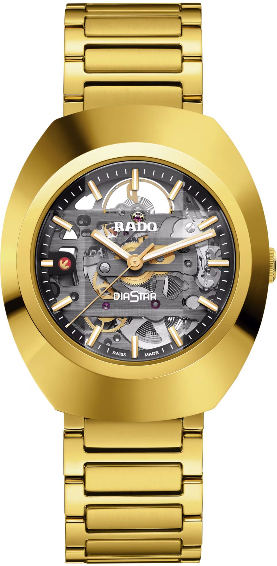 Rado DiaStar Original Automatic Unisex Watches in Oval case & Skeleton Dial R12164153