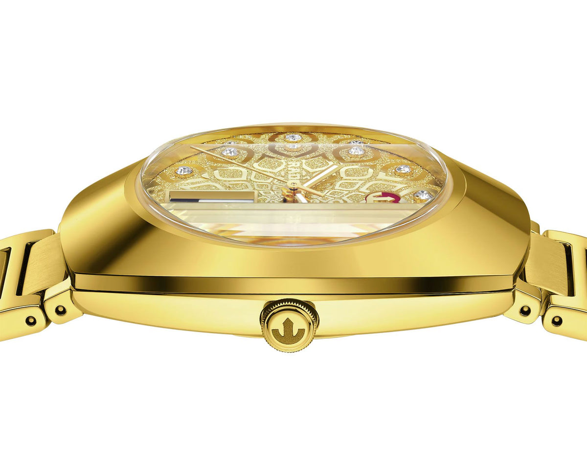 Rado DiaStar Original Automatic Unisex Watches in Oval case & Gold Dial R12161633